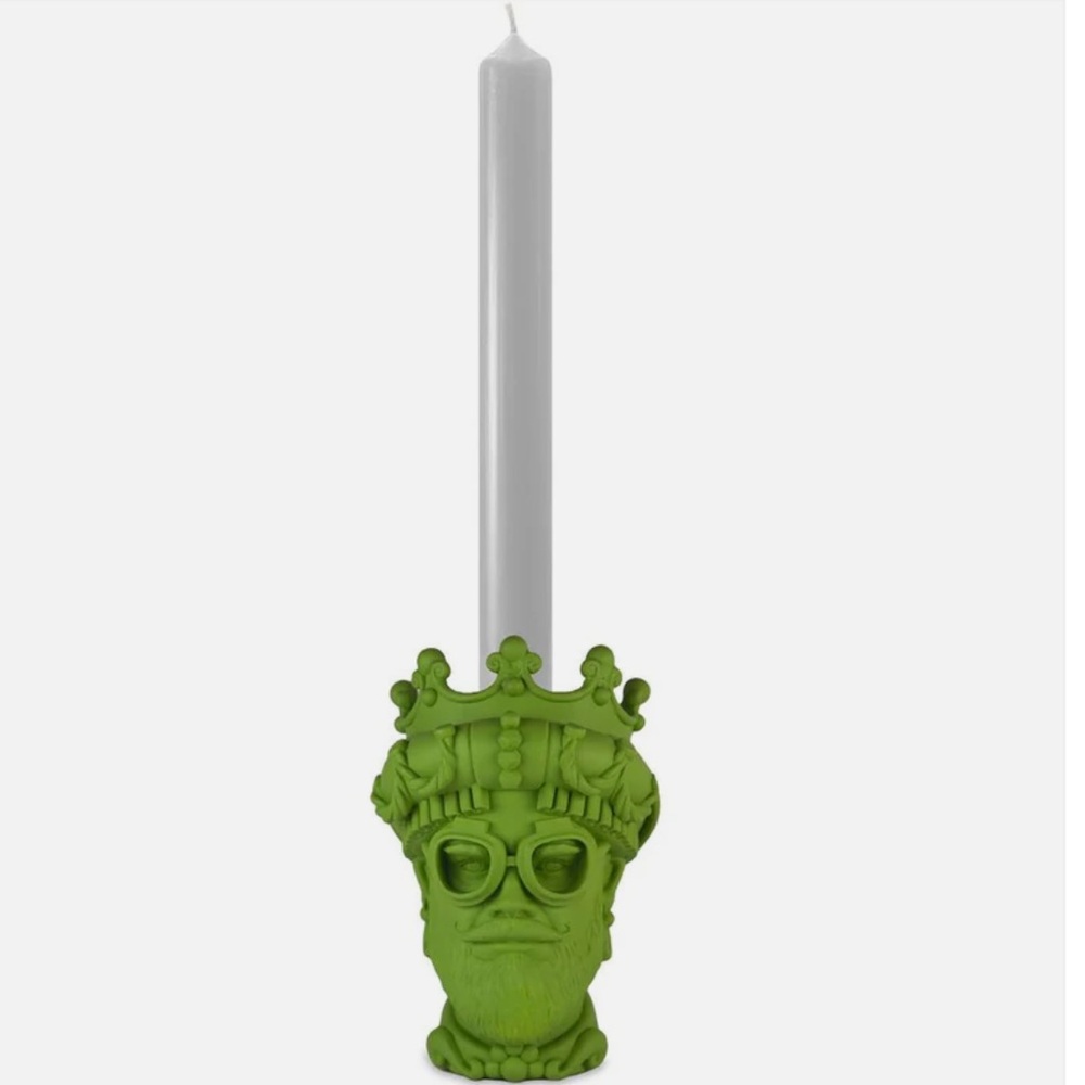 Baci Milano The Hypster in Green Candle Holder In Original
Box